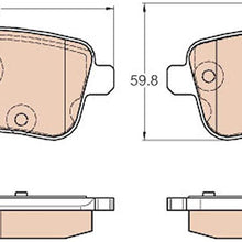 TRW TPC1630 Black Premium Ceramic Rear Disc Brake Pad Set