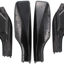 NewYall Set of 4 Black Roof Luggage Cargo Rail Rack End Cap Protection Cover Shell Trim