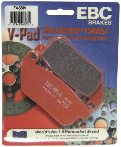 EBC Brakes FA381V Semi Sintered Disc Brake Pad