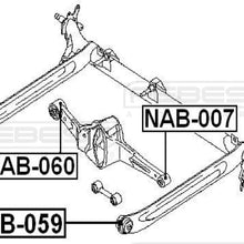 FEBEST NAB-059 Rear Arm Bushing