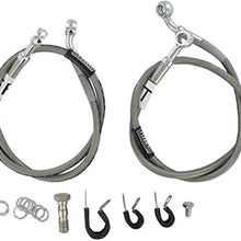 Cycleflex Brake Lines Two-Line Race Kit Fits 2008-2010 Honda CBR1000RR