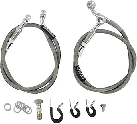 Cycleflex Brake Lines Two-Line Race Kit Fits 2008-2010 Honda CBR1000RR