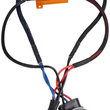 uxcell 2pcs 3157 LED Turn Signal Light Anti Flicker Resistor Canceller Decoder 50W DC 12V 8R