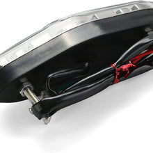 CICMOD Motorcycle 15 LED Brake Running Turn License Plate Tail Light Quad ATV Bike Motorbike 12V New (Type A)