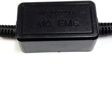 SOCAL-LED 2x A10 H13 9008 EMC Headlight Kit CANBUS HID LED Decoder Anti-Flicker Error Canceller Relay Resistor Adapter