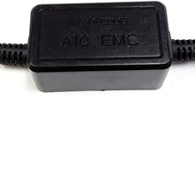 SOCAL-LED 2x A10 H11 H8 EMC Headlight Kit CANBUS HID LED Decoder Anti-Flicker Error Canceller Relay Resistor Adapter