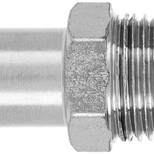 Aramox Water Pump Heater Hose Fitting Chrome Steel 1/2" NPT TO 3/4" BARB SBC BBC SBF A1