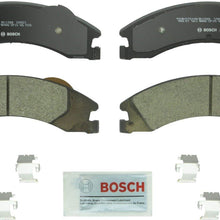 Bosch BC1329 QuietCast Premium Ceramic Disc Brake Pad Set For Ford: 2008-2014 E-150, 2008-2014 E-250, 2008-2017 E-350 Super Duty; Rear