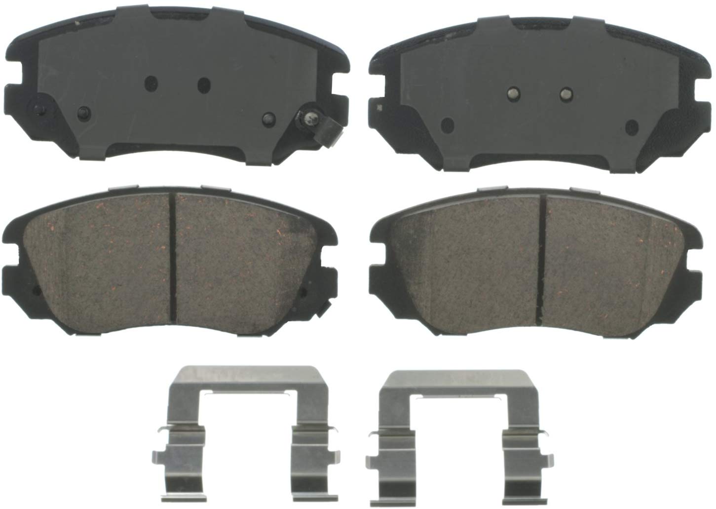 Wagner QuickStop ZD1421 Ceramic Disc Pad Set Includes Pad Installation Hardware, Front