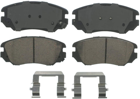 Wagner QuickStop ZD1421 Ceramic Disc Pad Set Includes Pad Installation Hardware, Front