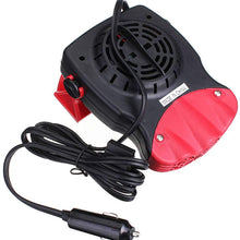 JullyCAnnice 2 in 1 12V 150W Auto Car Heater Portable Heating Fan with Swing-Out Handle Windscreen Defroster Dashboard Driving Demister