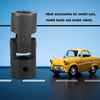 ID 14mm OD 28mm, Round Black Single Universal Steering Shaft U Joint, Universal Joint Connector U Joint Coupler