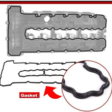 A-Premium Engine Valve Cover with Gasket & Bolt Compatible with BMW 335i 2007-2010 335xi 2007-2008 335i 535i (xDrive) 2009-2010 535i X6 2008-2009 740i 740Li 2011-2012