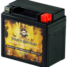 YTX5L-BS Replacement Motorcycle Battery - Rechargeable High Performance - AGM - Sealed Maintenance Free - Pirate Battery