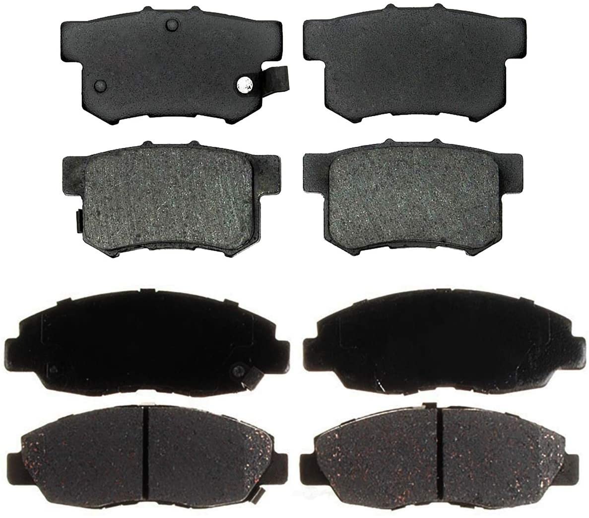 NEW Front and Rear Ceramic Brake Pad Sets Kit For Honda EL Accord Civic