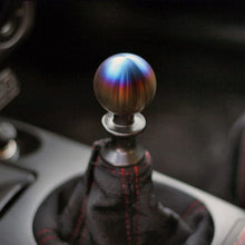 iJDMTOY Burnt Titanium Finish JDM Sphere Shift Knob Universal Fit Compatible With Most Car 4 5 6 Speed Manual or Automatic etc.