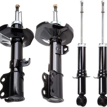 TUPARTS 4x Front Rear 334450 72114 334451 72115 344612 71373 Struts Shocks Absorbers Fit for 2003-2008 Toyota Corolla