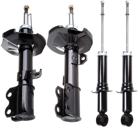 FINDAUTO Struts Absorber Shocks absorber 4pcs Front Rear Shock Accessories Struts Fits 2003-2008 Toyota Corolla 334450 334451 344612