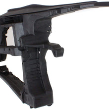 Radiator Support Assembly Compatible with 2009-2012 Volkswagen CC Plastic Black Composite