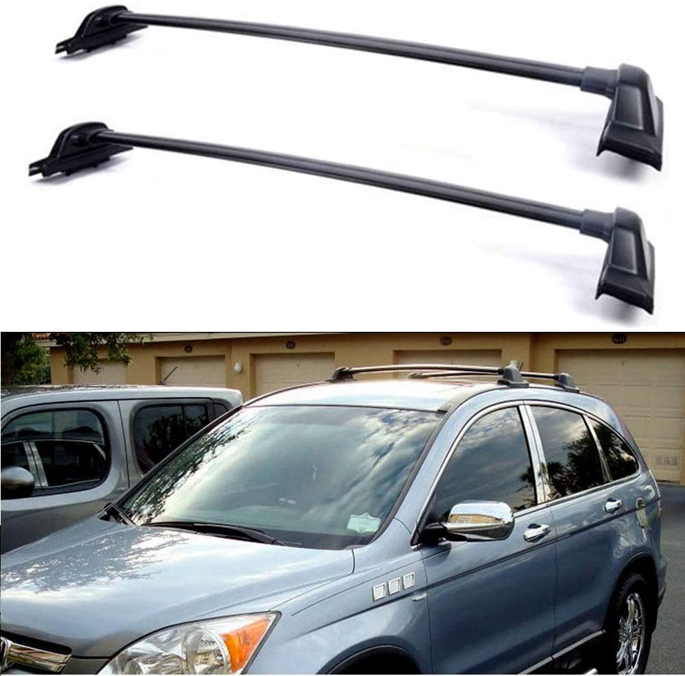 LONGKEES Roof Rack，Aluminum Roof Rack Cross Bar Luggage Cargo Carrier for 2007-2010 Honda CR-V