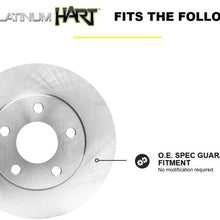 Fit 2014 Nissan Rogue Front Rear HartBrakes Blank Brake Rotors Kit+Ceramic Brake Pad