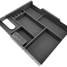 Yeeoy Center Console Armrest Storage Box Insert Organizer Tray Replacement for 2014-2018 Tundra