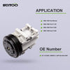 SCITOO A/C Compressor Pump Compatible with CO 101220C for 1990-1995 for Ford F-150 F-250 F-350 F-53 4.9L 7.5L