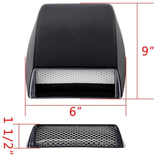 Custom Decoration Air Flow Intake Turbo Bonnet Hood Vent Grille Cover Compatible with Jeep Ford GMC Volkswagen