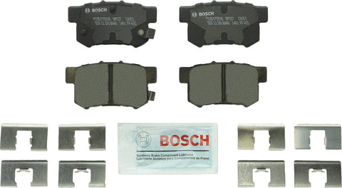 Bosch BP537 QuietCast Premium Disc Brake Pad Set For: Acura CL, CSX, ILX, Legend, RSX, TL, TSX, Vigor; Honda Accord, Civic, CR-Z, Prelude, S2000; Suzuki Kizashi, SX4, Rear