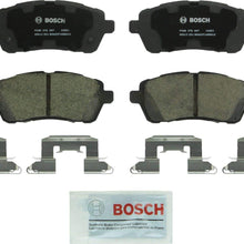 Bosch BC1454A QuietCast Premium Ceramic Disc Brake Pad Set For 2011-2014 Mazda 2; Front