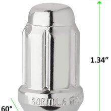 DPAccessories LCS3B6HCGCH06LK4 4 Chrome Spline Drive/Tuner Locking Lug Nuts/Wheel Locks - M12x1.50 - Dual Hex Wheel Lock Set