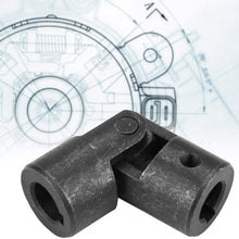 ID 14mm OD 28mm, Round Black Single Universal Steering Shaft U Joint, Universal Joint Connector U Joint Coupler