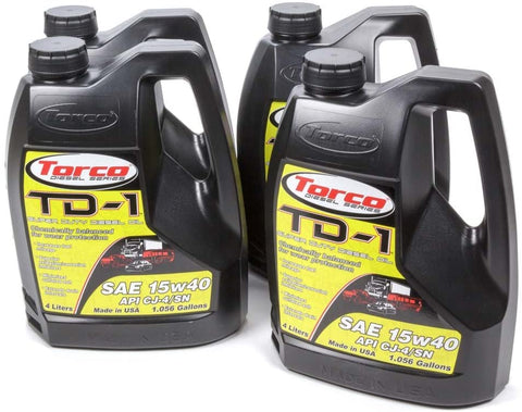 TORCO A181540S TD-1 Super Diesel 15w40Case 4 x 4-Liter Bottles, 540.96 Fluid_Ounces