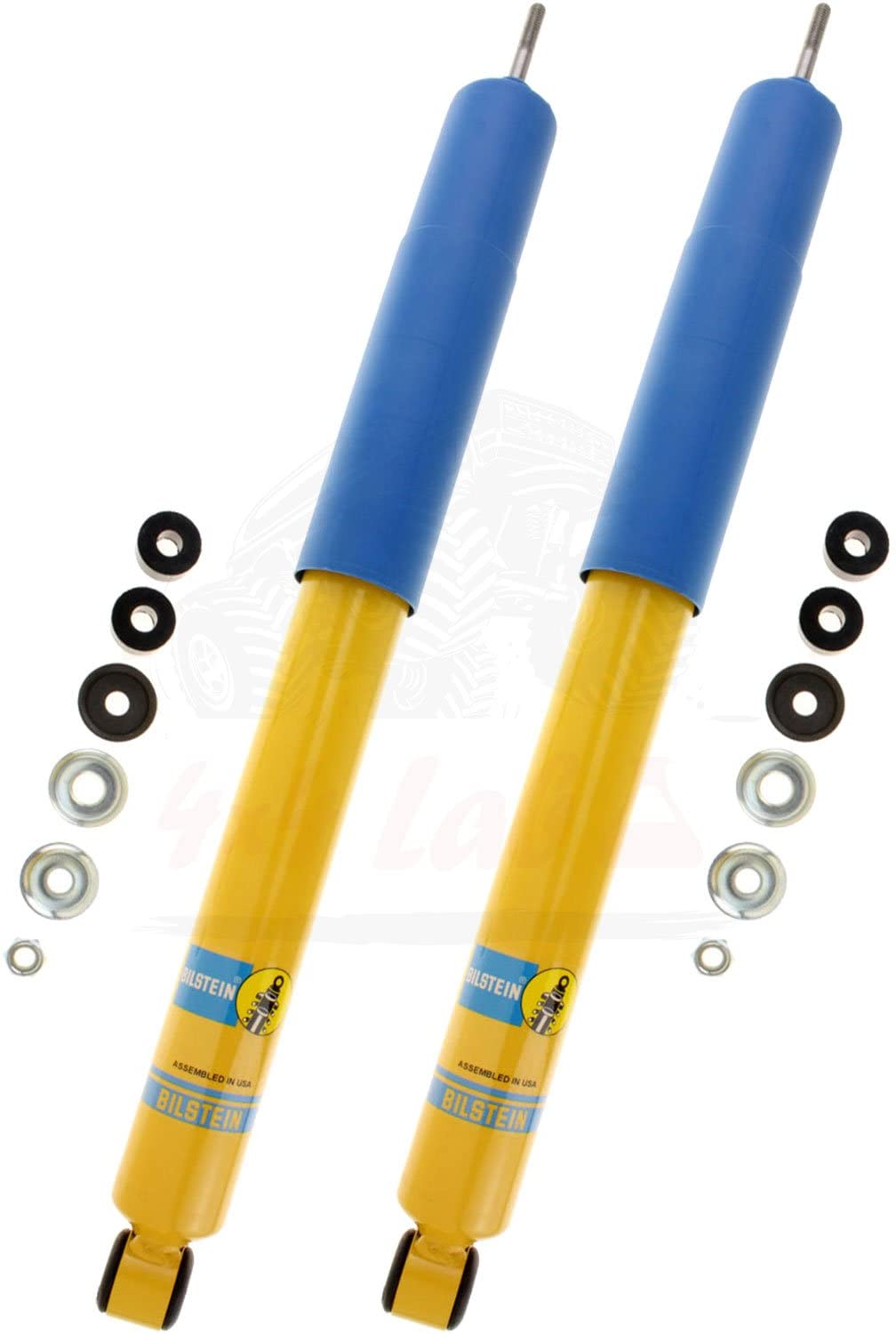 Bilstein B6 4600 Series 2 Rear Shocks Kit for 05-'13 Toyota Tacoma 4WD Ride Monotube replacement Gas Charged Shock absorbers part number 24-186056