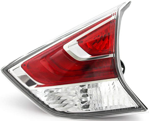 For Nissan Rogue Inner Back Up Reverse Tail Light 2014 2015 2016 Passenger Right Side Taillamp Assembly Replacement