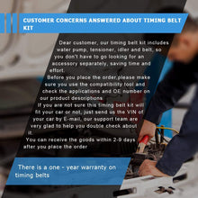 Timing Belt Water Pump Kit, ECCPP for 1999-2006 Hyundai Sonata Santa Fe Kia Optima 2.4L L4 DOHC 16 Valve Engine G4JS