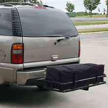 60" Foldable Cargo Hitch Mount Carrier Luggage Rack Mesh Basket Rear 500LBS