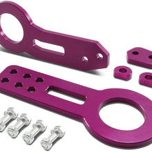 2.45" Purple Anodized Brushed Billet Aluminum Front & Rear Tow Hook Kit