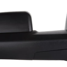 SCITOO Left Right Tow Mirror Compatible Fit for Towing Mirrors 2002-2008 for Dodge for Ram 1500 2003-2009 for Ram 2500 3500 Truck Black Power Adjusted Heated Turn Signal Light Pair Mirrors