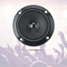 Dilwe1 3 Inch Copper Clad Aluminum Magnetic Speaker, Powerful Stereo Sound Dual Treble Speaker for KTV, 20W 4Ohm Speaker Accessories, Black Color