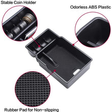 QianBao Compatible with Center Console Organizer Insert ABS Black Materials Tray Armrest Storage Box for Jeep Renegade 2015 2016 2017 2018 2019