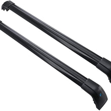 MotorFansClub Roof Racks Crossbars Fit for Compatible with Lexus RX RX350 RX270 RX300 RX450 RX450H 2016-2019 Lockable Baggage Luggage Racks Rail Black