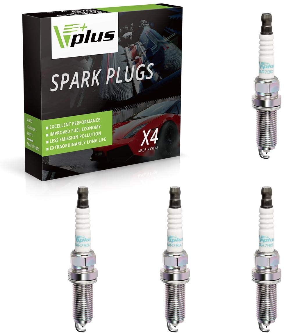 Vplus 4PCS Iridium Spark Plug, Replaces# 93501, LKAR7BIX-11S
