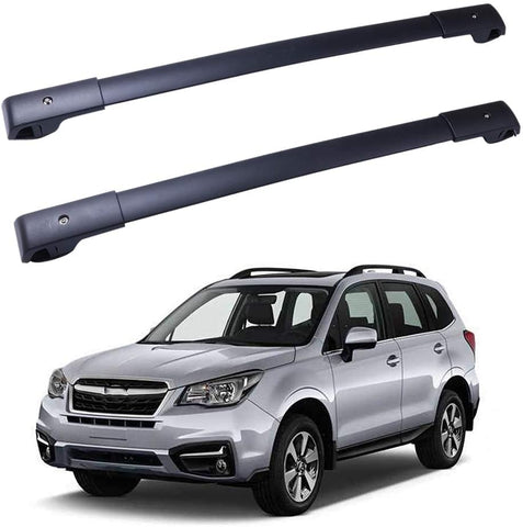 ROADFAR Roof Rack Aluminum Top Rail Carries Luggage Carrier Fit for 2014-2019 Forester Wagon 4-Door Baggage Rail Crossbars