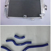 Aluminum Radiator and hoses for Yamaha Raptor 660R YFM660R 2001 2002 2003 2004 2005 01-05 (BLUE)