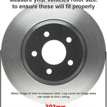 Detroit Axle - 303mm Front Disc Replacement Brake Kit Rotors Ceramic Pads w/Hardware for 2005 2006 2007 2008 2009 2010 Ford Escape/Mercury Mariner/Mazda Tribute - Rear Disc Models