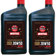 Motul 108081 Set of 4 Classic Performance 20W-50 Mineral Oil 1-Quart Bottles