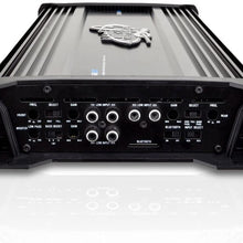 Lanzar Amplifier Car Audio, 3,000 Watt, 5 Channel, 2 Ohm, Bridgeable 4 Ohm, MOSFET, RCA Input, Bass Boost, Mobile Audio, Amplifier for Car Speakers, Car Electronics, Wireless Bluetooth (HTG558BT)