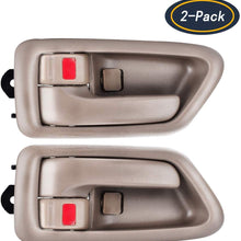 faersi 2Pcs Inside Interior Door Handle Front Rear Driver & Passenger Side for 1997 1998 1999 2000 2001 Toyota Camry Beige/Tan