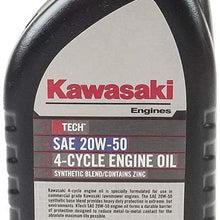 Kawasaki Genuine 20W50 Motor 4-Cycle Engine K-Tech Oil Quart Bottles 99969-6298